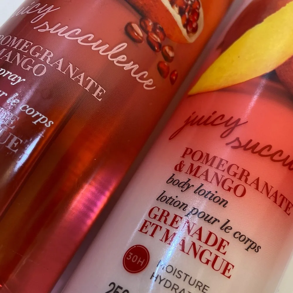 Avon Bath Set Body Care Juicy Succulence Bath & Body Pink Fruit Floral Fragrance